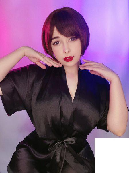 Yoshinobi《黑色馬甲》沈甸巨乳羨煞旁人 (20P)