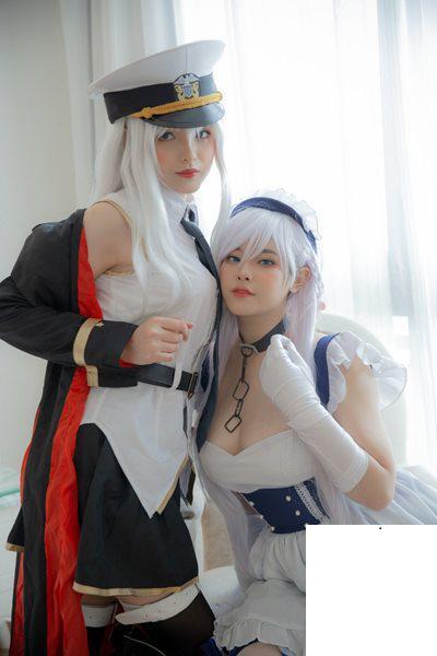 Neppu ネップ, Cosplay Belfast ベルファスト (35P)
